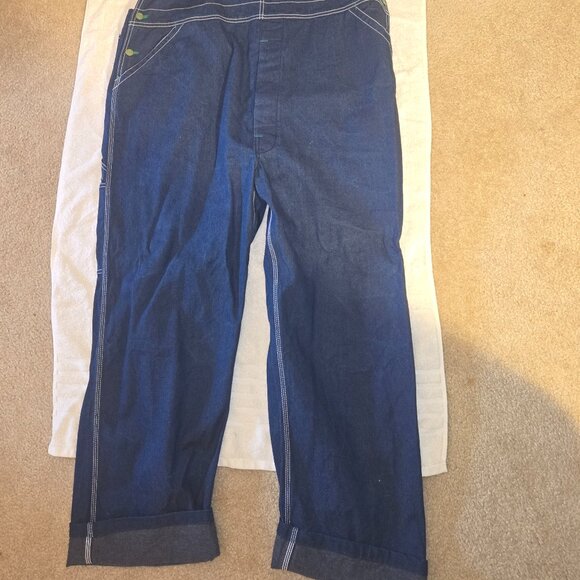 Liberty Denim Overalls – Classic Workwear Bib Style (Men’s L/XL) - Picture 3 of 4